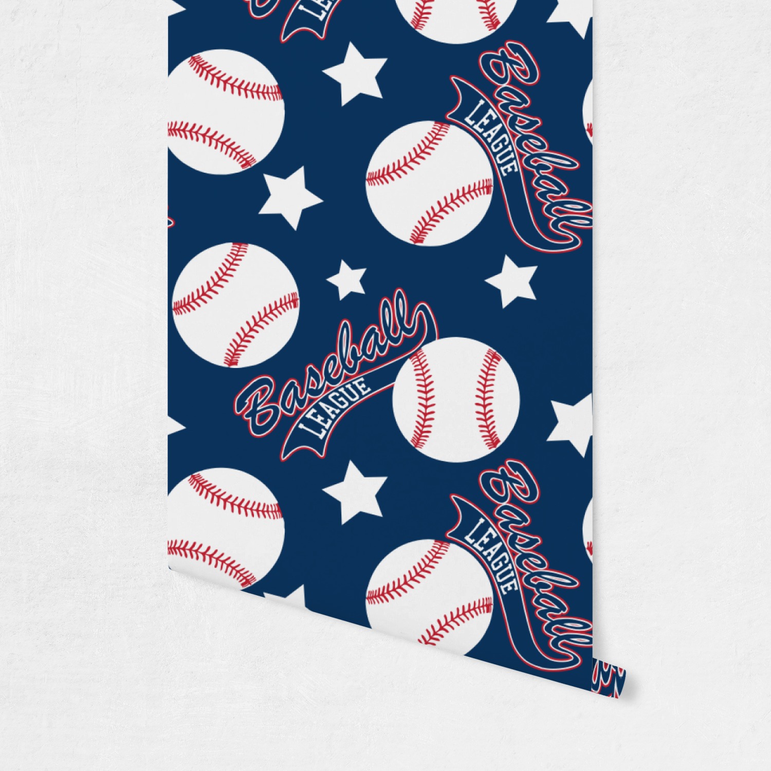 Baseball Wallpaper & Surface Covering (Peel & Stick - Repositionable