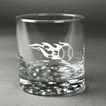 Baseball Whiskey Glass - Engraved