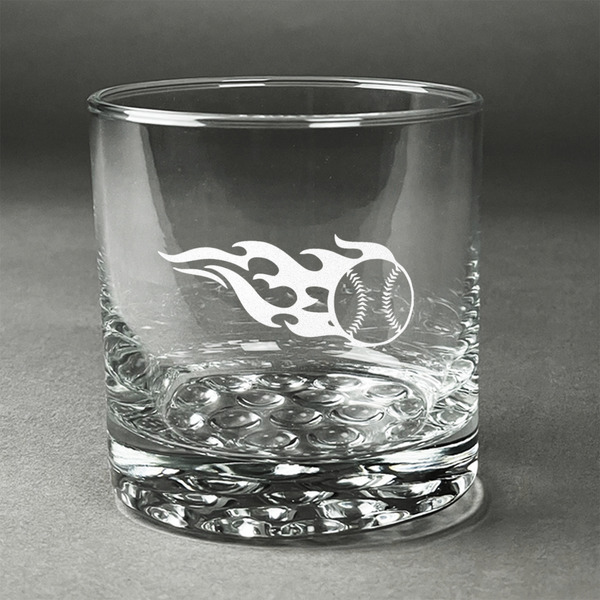 Custom Baseball Whiskey Glass - Engraved