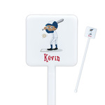 Baseball Square Plastic Stir Sticks (Personalized)