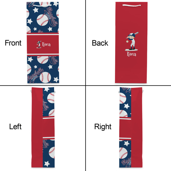 Baseball Wine Gift Bag - Gloss - Approval