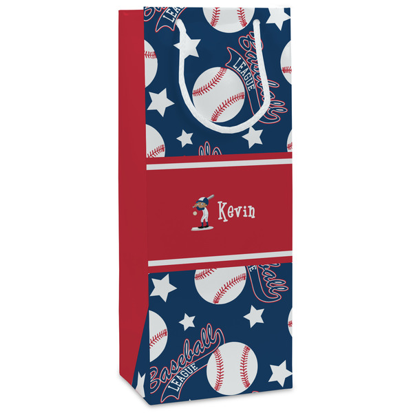 Custom Baseball Wine Gift Bags (Personalized)