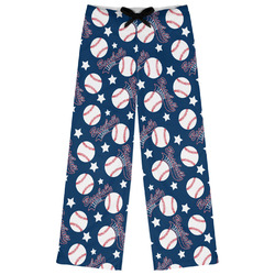 Baseball Womens Pajama Pants - L