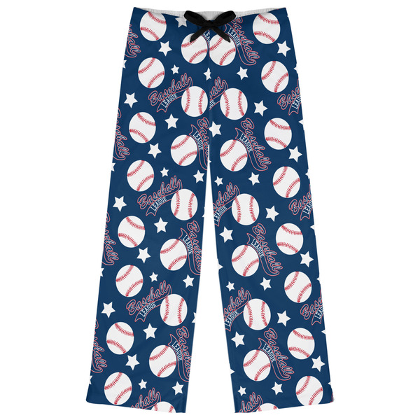 Custom Baseball Womens Pajama Pants - M