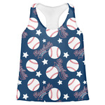 Baseball Womens Racerback Tank Top - X Small