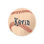 Baseball Genuine Maple or Cherry Wood Sticker (Personalized)