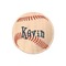 Baseball Wooden Sticker - Main
