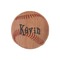 Baseball Wooden Sticker Medium Color - Main
