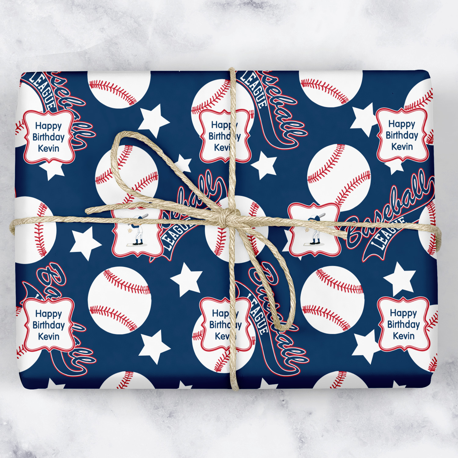 Baseball Wrapping Paper Roll Small (Personalized) YouCustomizeIt