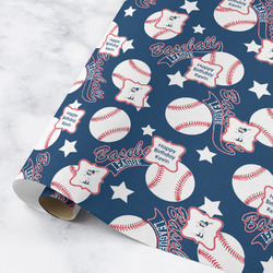 Baseball Wrapping Paper Roll - Medium - Matte (Personalized)