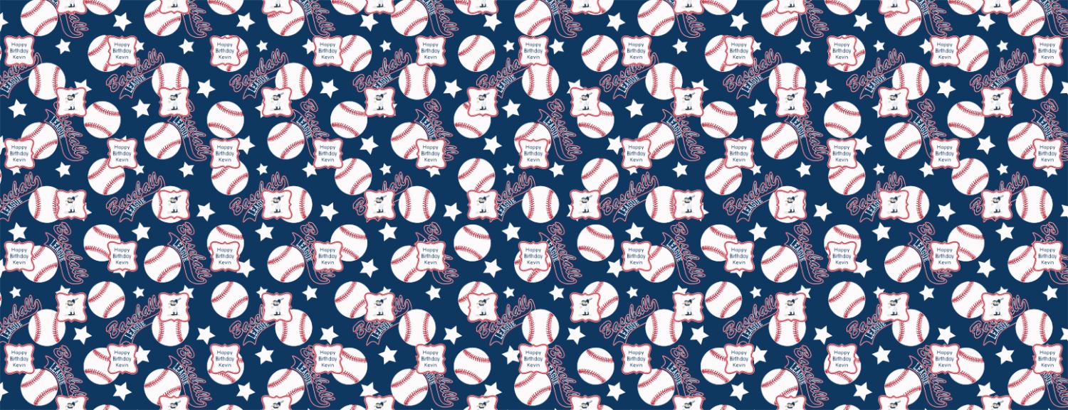 Baseball Wrapping Paper Roll Small (Personalized) YouCustomizeIt