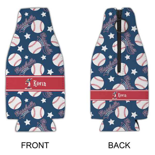 Baseball Zipper Bottle Cooler - APPROVAL