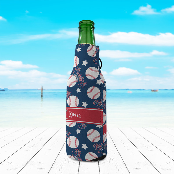 Baseball Zipper Bottle Cooler - LIFESTYLE