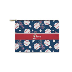 Baseball Zipper Pouch - Small - 8.5"x6" (Personalized)