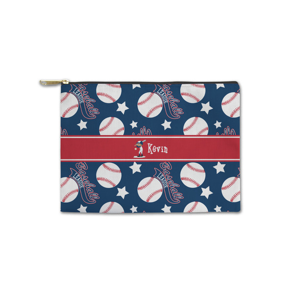 Custom Baseball Zipper Pouch - Small - 8.5"x6" (Personalized)