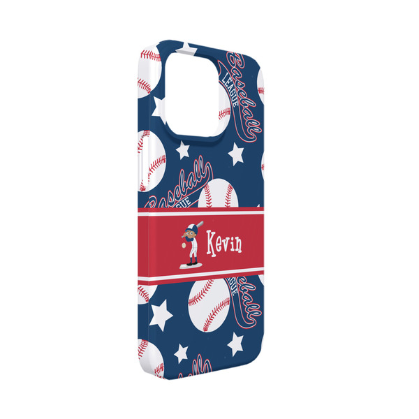 Custom Baseball iPhone Case - Plastic - iPhone 13 Mini (Personalized)