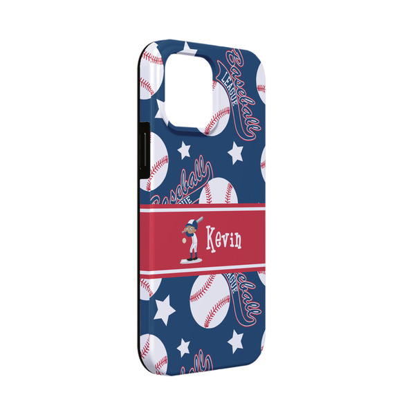 Custom Baseball iPhone Case - Rubber Lined - iPhone 13 Mini (Personalized)