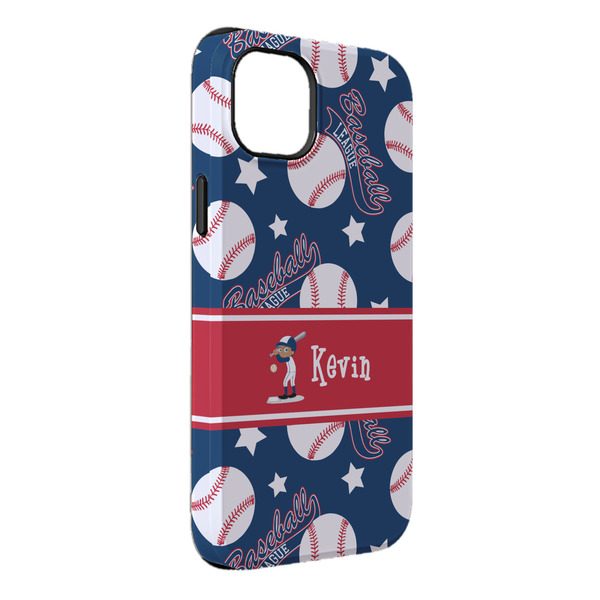 Custom Baseball iPhone Case - Rubber Lined - iPhone 14 Pro Max (Personalized)