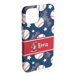 Baseball iPhone Case - Plastic - iPhone 15 Plus (Personalized)