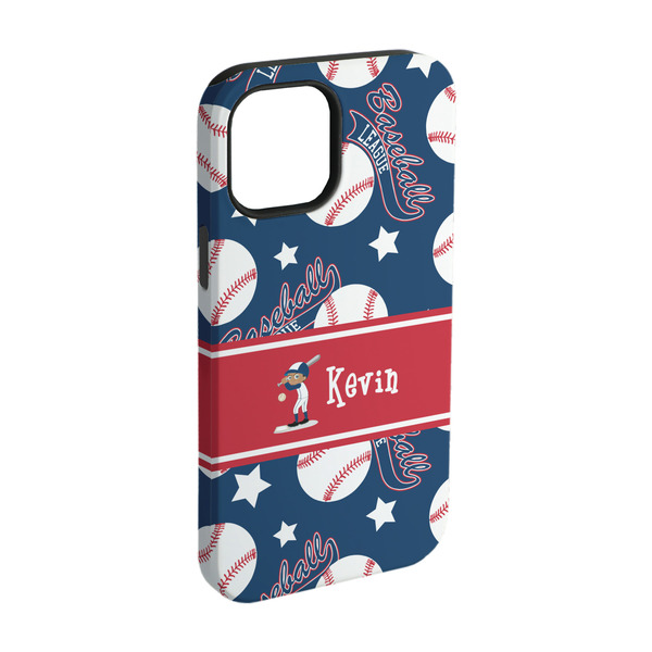 Custom Baseball iPhone Case - Rubber Lined - iPhone 15 (Personalized)