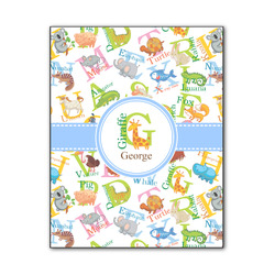 Animal Alphabet Wood Print - 11x14 (Personalized)