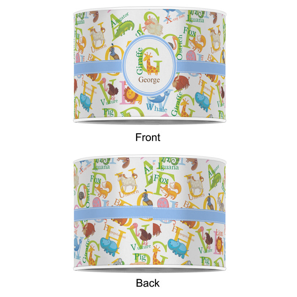 Animal Alphabet 12" Drum Lampshade - APPROVAL (Poly Film)