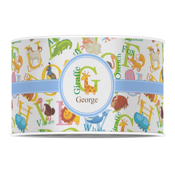 Animal Alphabet 12" Drum Lampshade - FRONT (Poly Film)