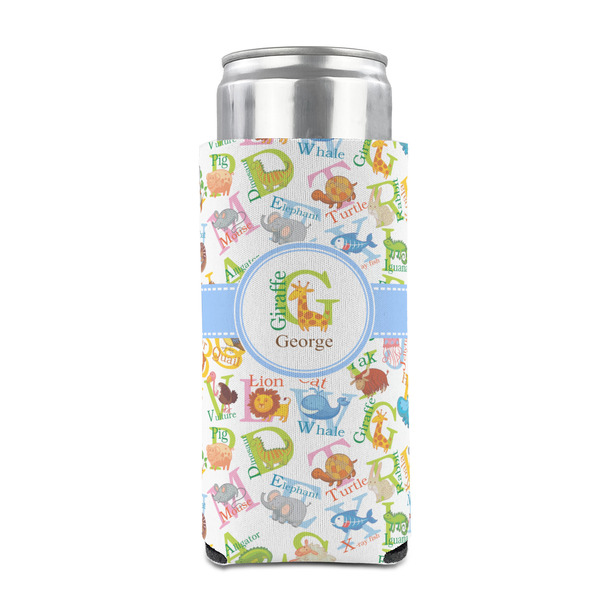 Animal Alphabet 12oz Tall Can Sleeve - FRONT (on can)