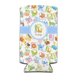 Animal Alphabet Can Cooler (tall 12 oz) (Personalized)