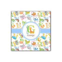 Animal Alphabet Wood Print - 12x12 (Personalized)