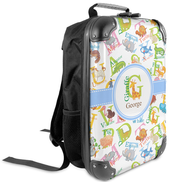 Custom Animal Alphabet Kids Hard Shell Backpack (Personalized)