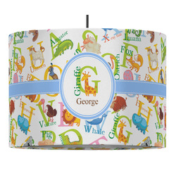 Animal Alphabet Drum Pendant Lamp (Personalized)
