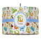 Animal Alphabet 16" Drum Pendant Lamp - Fabric (Personalized)