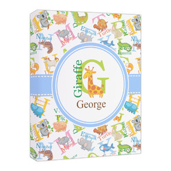 Animal Alphabet Canvas Print - 16x20 (Personalized)