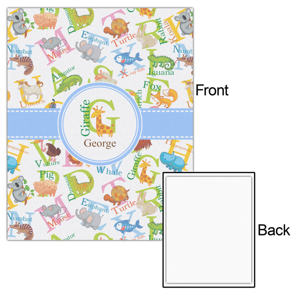 Animal Alphabet 16x20 - Matte Poster - Front & Back