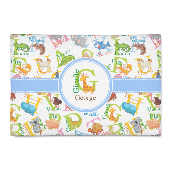Custom Animal Alphabet 2' x 3' Indoor Area Rug (Personalized)
