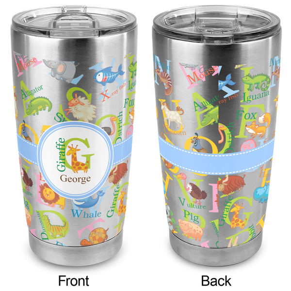 Animal Alphabet 20oz SS Tumbler - Full Print - Approval