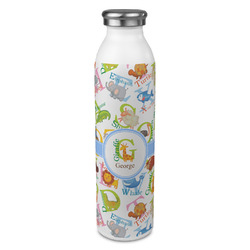 Animal Alphabet 20oz Stainless Steel Water Bottle - Full Print (Personalized)
