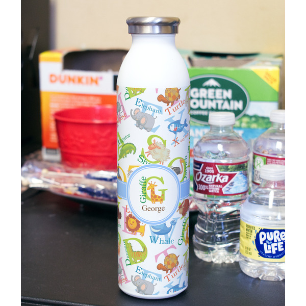 Animal Alphabet 20oz Water Bottles - Full Print - In Context