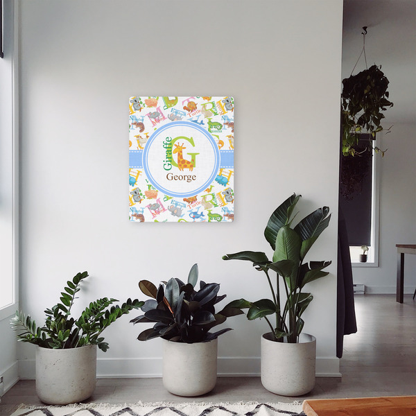 Animal Alphabet 20x24 - Canvas Print - In Context