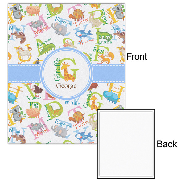 Animal Alphabet 20x24 - Matte Poster - Front & Back