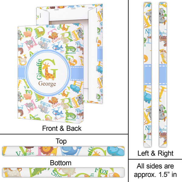 Animal Alphabet 20x30 - Canvas Print - Approval