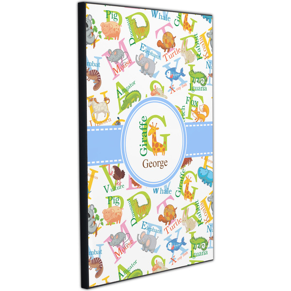 Animal Alphabet 20x30 Wood Print - Angle View