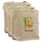 Animal Alphabet 3 Reusable Cotton Grocery Bags - Front View