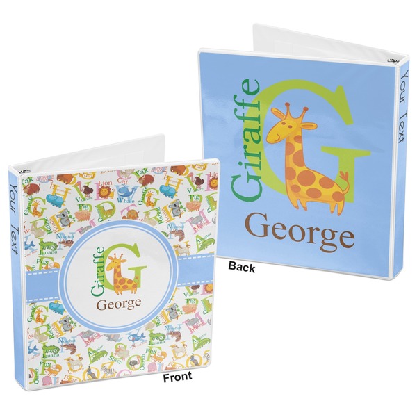Animal Alphabet 3-Ring Binder Front and Back