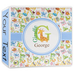 Animal Alphabet 3-Ring Binder - 3 inch (Personalized)