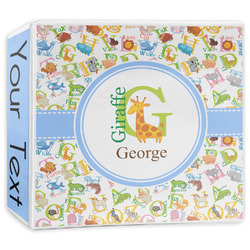 Animal Alphabet 3-Ring Binder - 3 inch (Personalized)