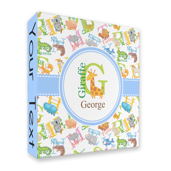 Animal Alphabet 3 Ring Binders - Full Wrap - 2" - FRONT