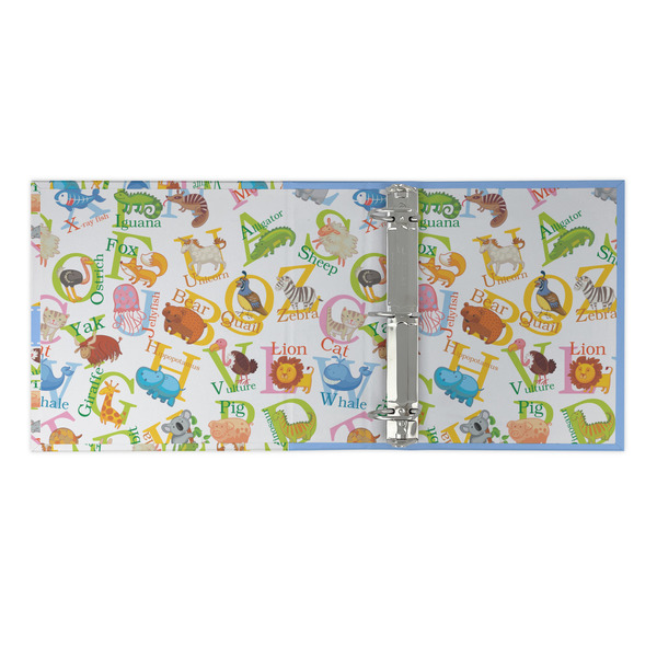 Animal Alphabet 3 Ring Binders - Full Wrap - 2" - OPEN INSIDE