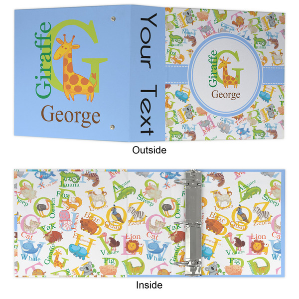 Animal Alphabet 3 Ring Binders - Full Wrap - 3" - APPROVAL
